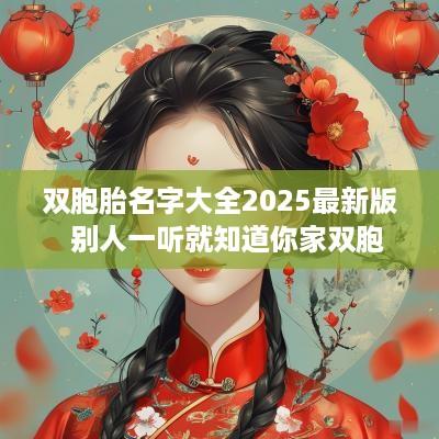 双胞胎名字大全2025最新版  别人一听就知道你家双胞胎