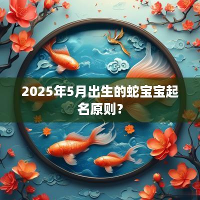 2025年5月出生的蛇宝宝起名原则？