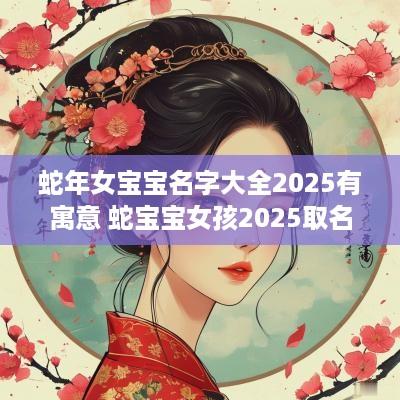 蛇年女宝宝名字大全2025有寓意 蛇宝宝女孩2025取名字