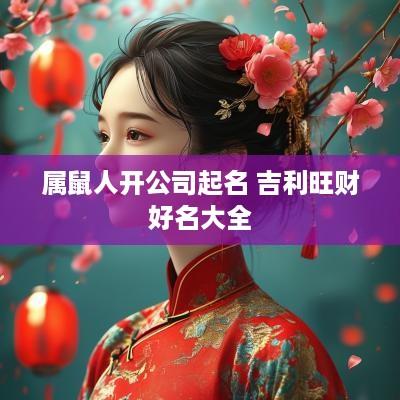 属鼠人开公司起名 吉利旺财好名大全