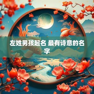 左姓男孩起名 最有诗意的名字