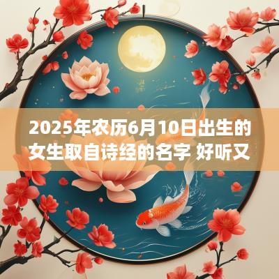 2025年农历6月10日出生的女生取自诗经的名字 好听又大方