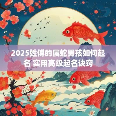 2025姓傅的属蛇男孩如何起名 实用高级起名诀窍