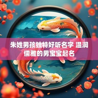 朱姓男孩独特好听名字 温润儒雅的男宝宝起名