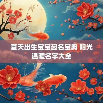 夏天出生宝宝起名宝典 阳光温暖名字大全
