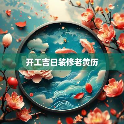开工吉日装修老黄历