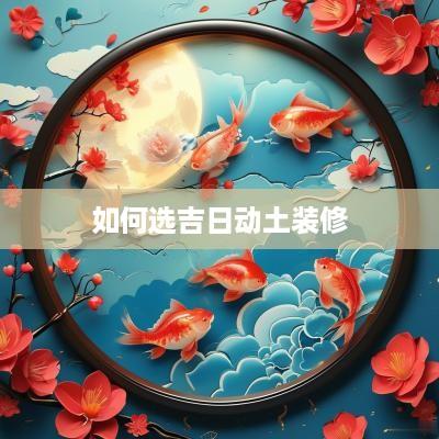 如何选吉日动土装修
