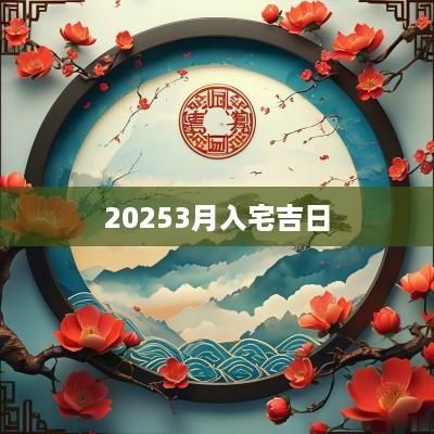 20253月入宅吉日