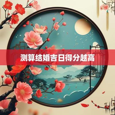 测算结婚吉日得分越高