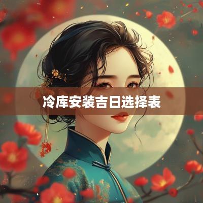 冷库安装吉日选择表