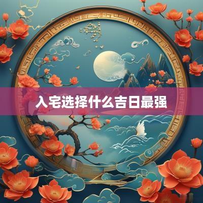 入宅选择什么吉日最强