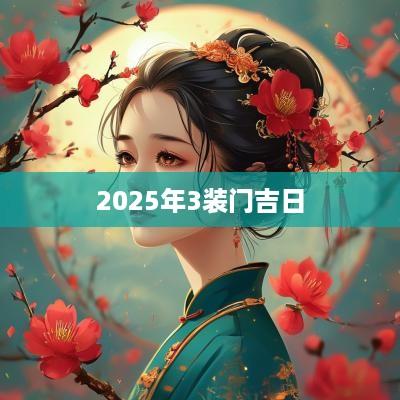 2025年3装门吉日