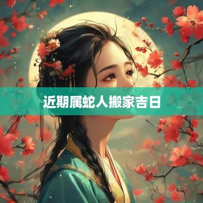 近期属蛇人搬家吉日