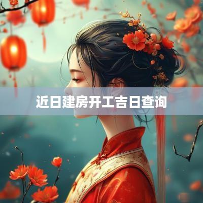 近日建房开工吉日查询