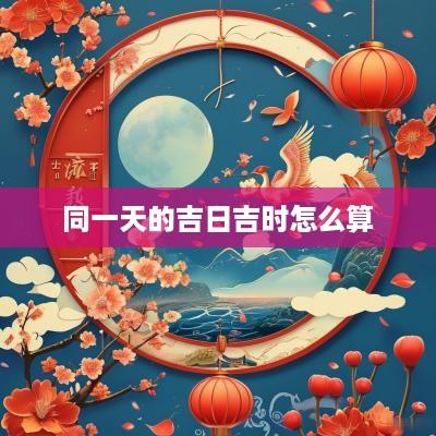 同一天的吉日吉时怎么算