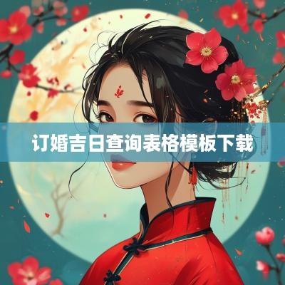 订婚吉日查询表格模板下载