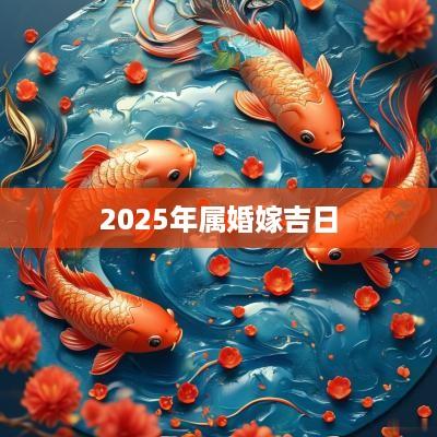 2025年属婚嫁吉日