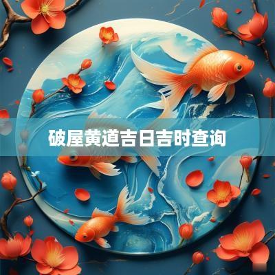 破屋黄道吉日吉时查询