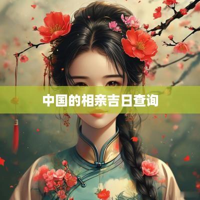 中国的相亲吉日查询