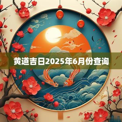 黄道吉日2025年6月份查询