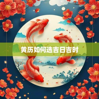 黄历如何选吉日吉时