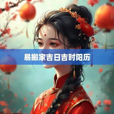 易搬家吉日吉时阳历