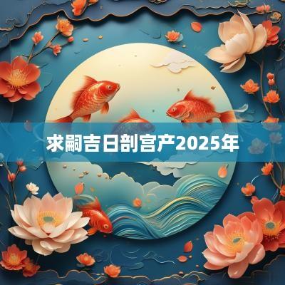 求嗣吉日剖宫产2025年