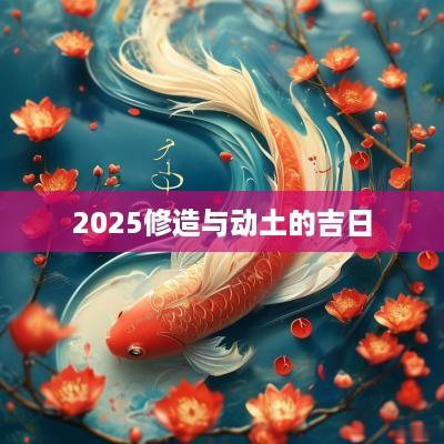 2025修造与动土的吉日