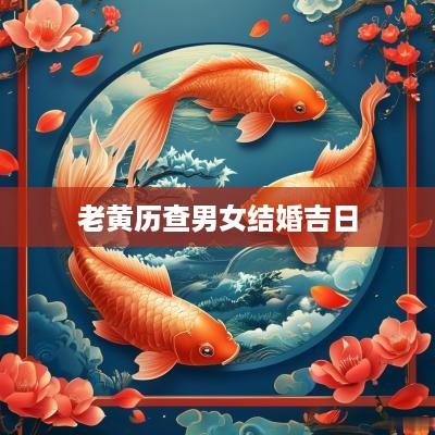 老黄历查男女结婚吉日