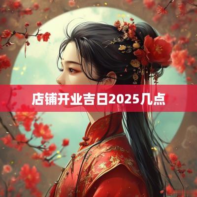 店铺开业吉日2025几点