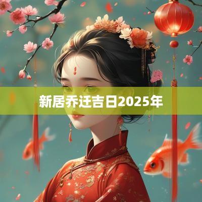 新居乔迁吉日2025年