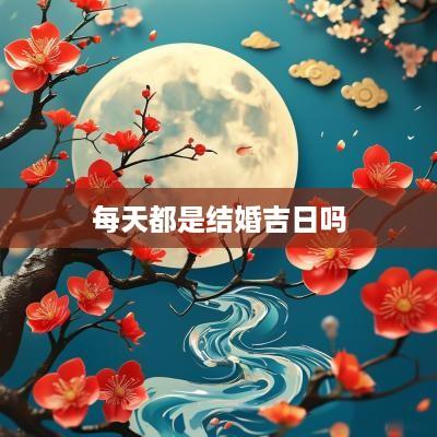 每天都是结婚吉日吗