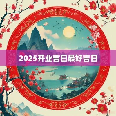 2025开业吉日最好吉日