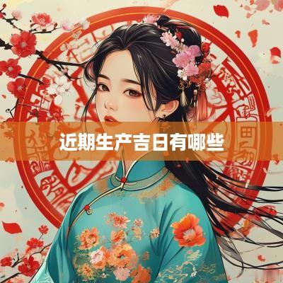 近期生产吉日有哪些
