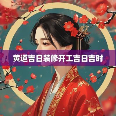 黄道吉日装修开工吉日吉时