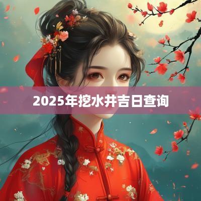 2025年挖水井吉日查询