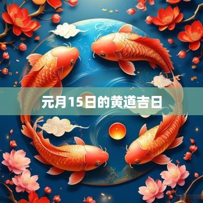元月15日的黄道吉日