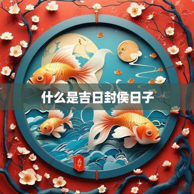 什么是吉日封侯日子