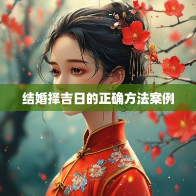 结婚择吉日的正确方法案例