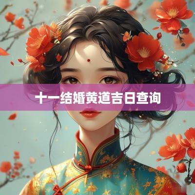 十一结婚黄道吉日查询