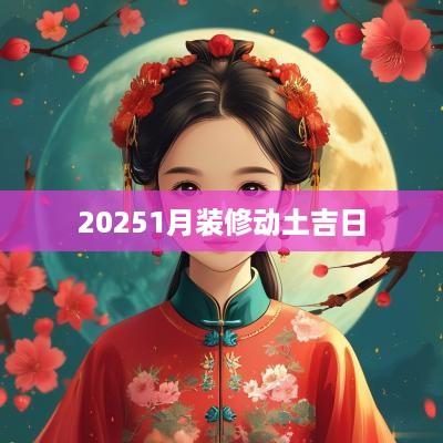 20251月装修动土吉日
