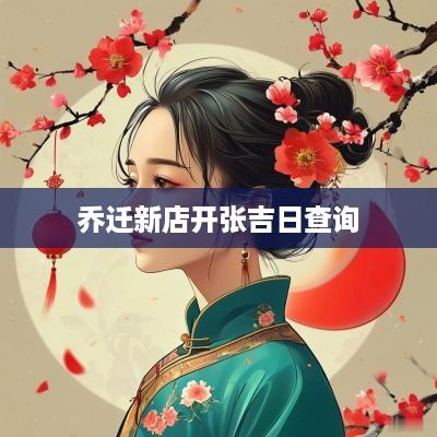 乔迁新店开张吉日查询