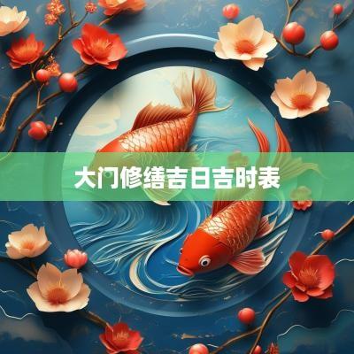 大门修缮吉日吉时表