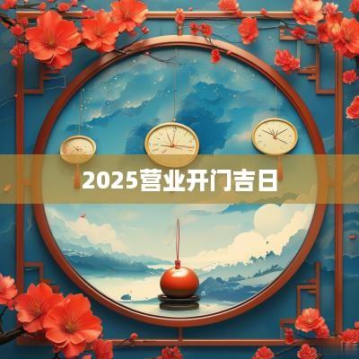 2025营业开门吉日