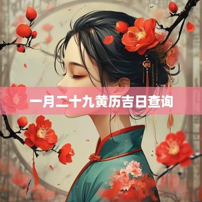 一月二十九黄历吉日查询