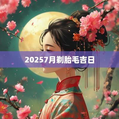 20257月剃胎毛吉日