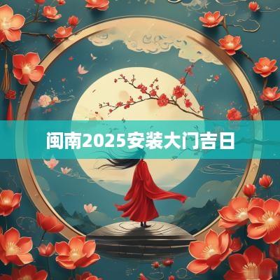 闽南2025安装大门吉日