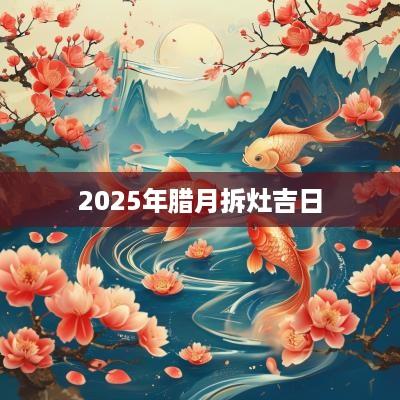 2025年腊月拆灶吉日