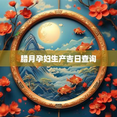 腊月孕妇生产吉日查询