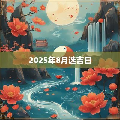 2025年8月选吉日